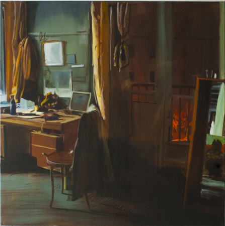 Roland műterme 100x100cm