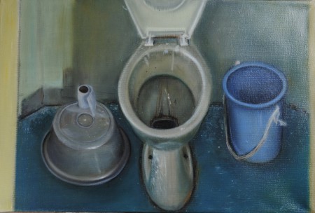 Wc 40x60 olaj vászon