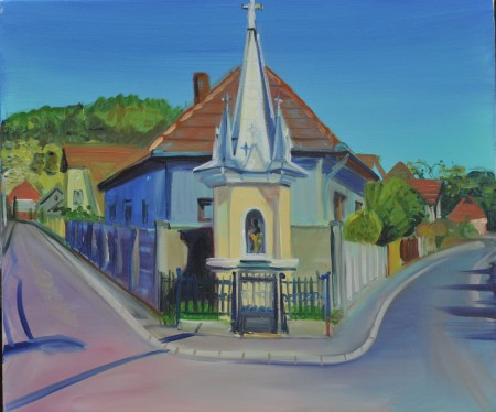 Mária kápolna Nagybányán 70x80cm olaj vászon