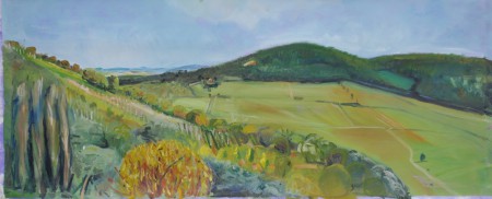 Sámsoni szőlő 50x125cm olaj vászon