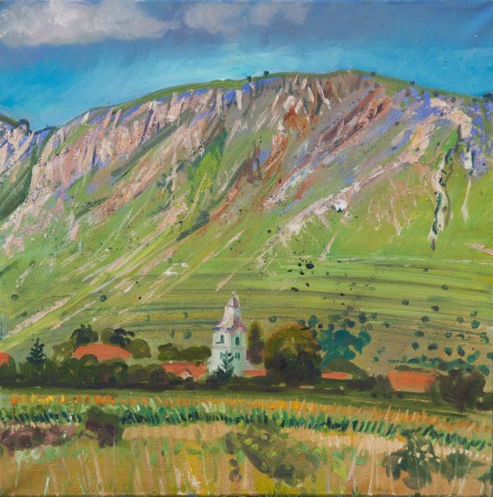 Torockószentgyörgy 80x80 cm olaj vászon