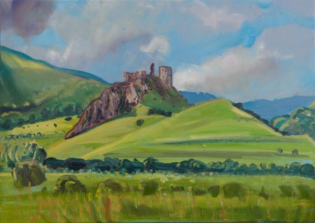 Torockószentgyörgyi vár 50x70 olaj vászon