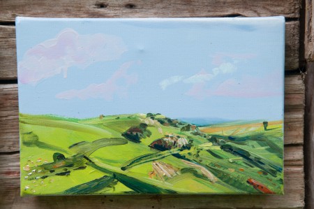 Kalotaszeg 20x30cm olaj vászon