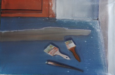 Ledobott ecsetek 40x60cm olaj vászon